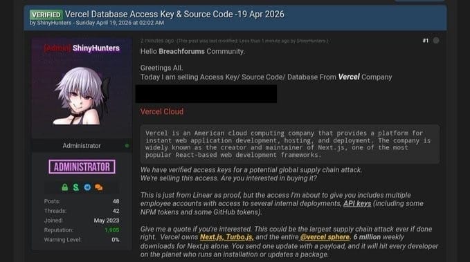 Группировка ShinyHunters взяла на себя ответственность за атаку, выставив украденные данные на продажу за $2 млн.