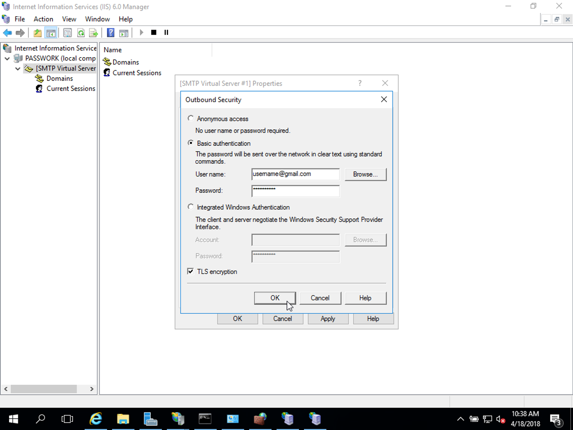 Outbound Security — аутентификация и TLS