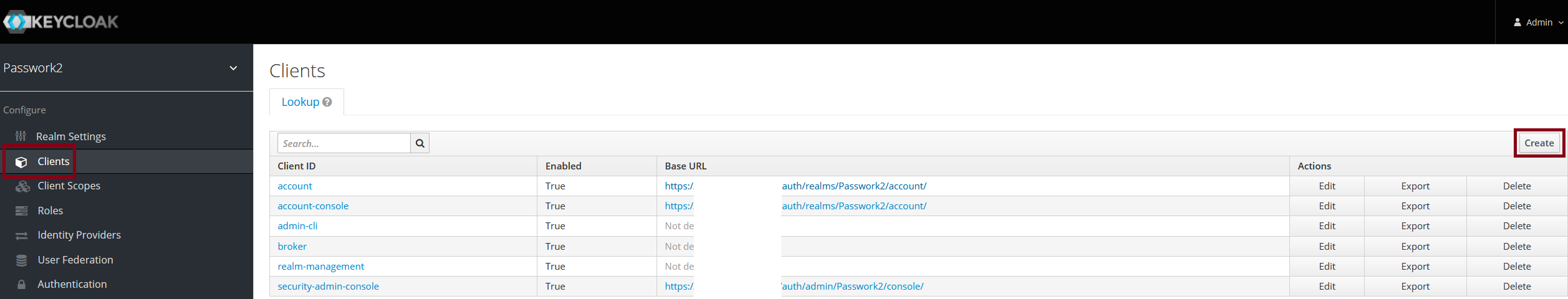 Создание клиента в Keycloak