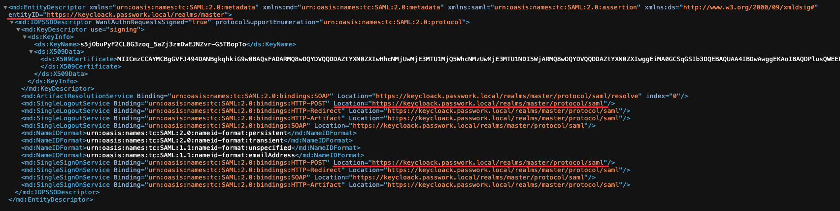 Пример xml вывода